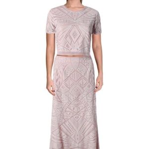 BCBG MARIS TWO PIECE LAVENDER BLUSH GOWN